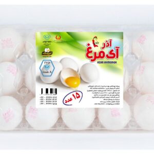 تخم مرغ طبیعی 15 عددی آذر آی مرغ