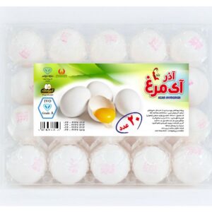 تخم مرغ طبیعی 20 عددی آذر آی مرغ