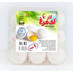 تخم مرغ طبیعی 9 عددی آذر آی مرغ